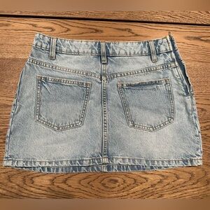 Denim mini skirt